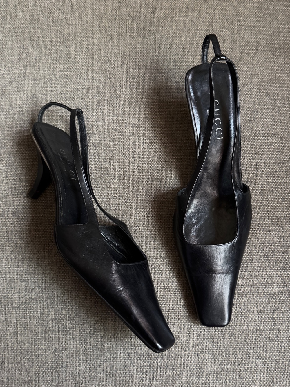 Vintage Gucci x Tom Ford “GG” black heels